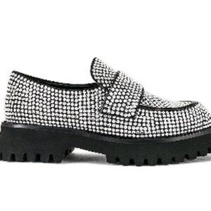 Jeffrey Campbell Diamond Velvit Platfom Loafers